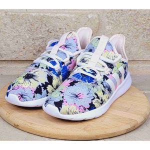 Adidas Cloudfoam Pure 2.0 Comfort Breathable Athletic Floral Sneakers Size US 10